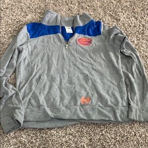 PINK gators sweatshirt quarter zip